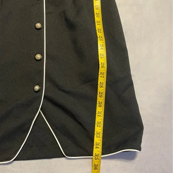 La Belle women’s size vintage 11 black button down dress made in USA - Picture 4 of 9